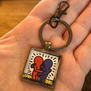 (2/$12,4/$20) Keith Haring Best Buddies Keychain